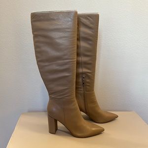 MARC FISHER LTD Ulana Knee High Boot Nude/tan